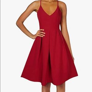 Red cocktail dress 